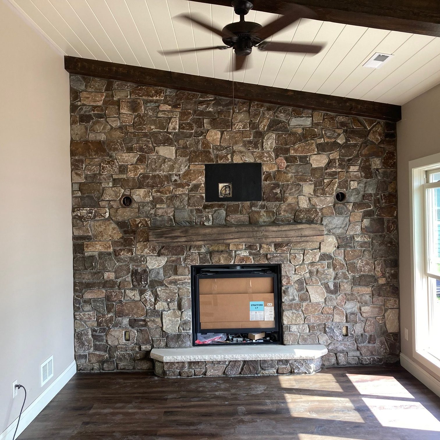 Bitzan Ohren Masonry Project Stone Fireplace